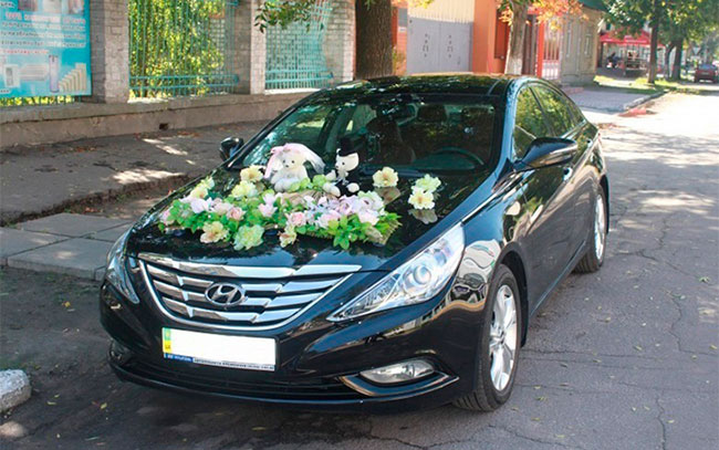Аренда Hyundai Sonata на свадьбу Полтава